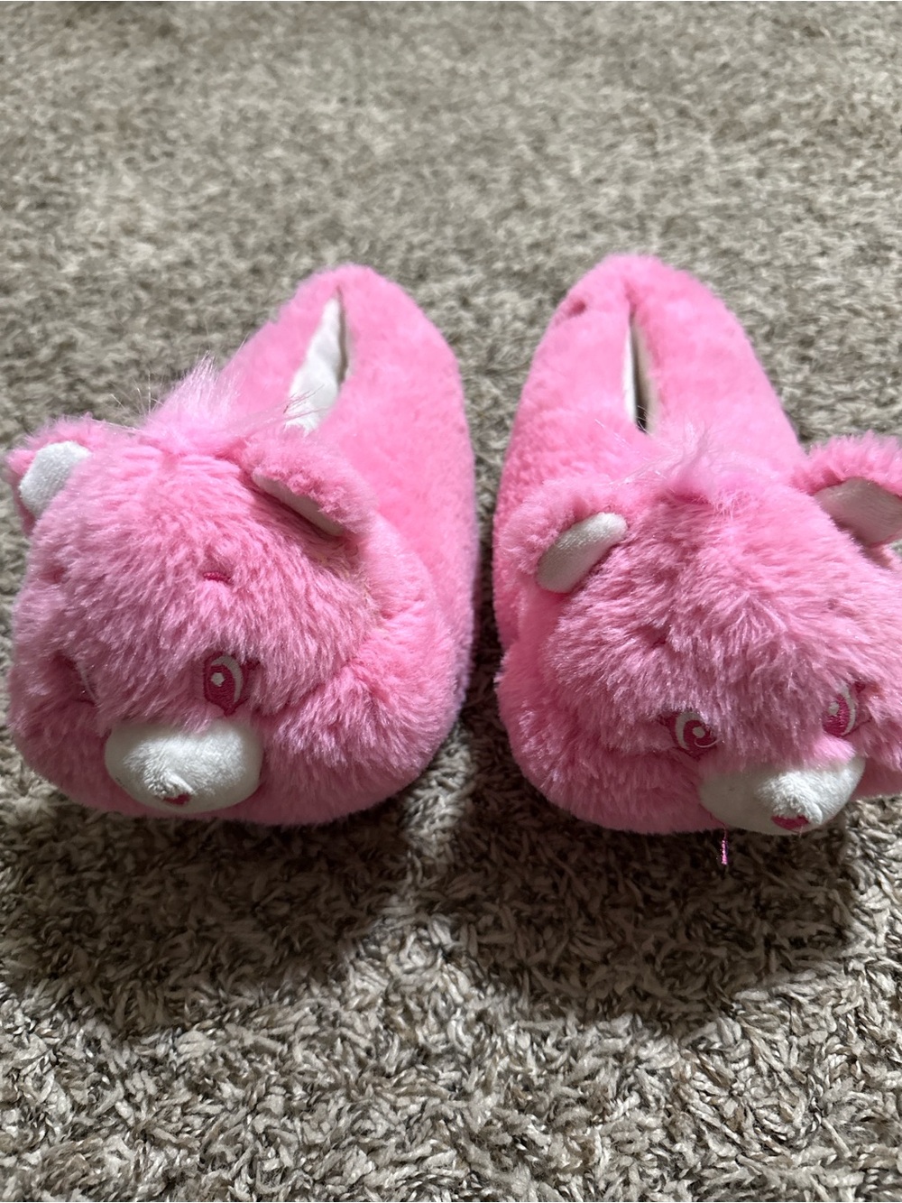 Kids Plush Pink Animal Slippers - Cozy Indoor Slip-Ons
